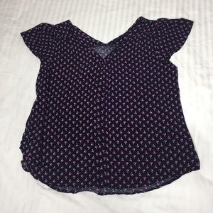 Fun 2 Fun Rouland V-Neck Blouse